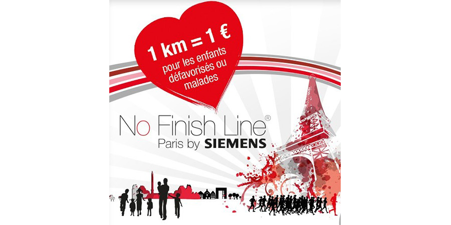 No Finish Line Paris pour les enfants défavorisés ou malades par Siemens